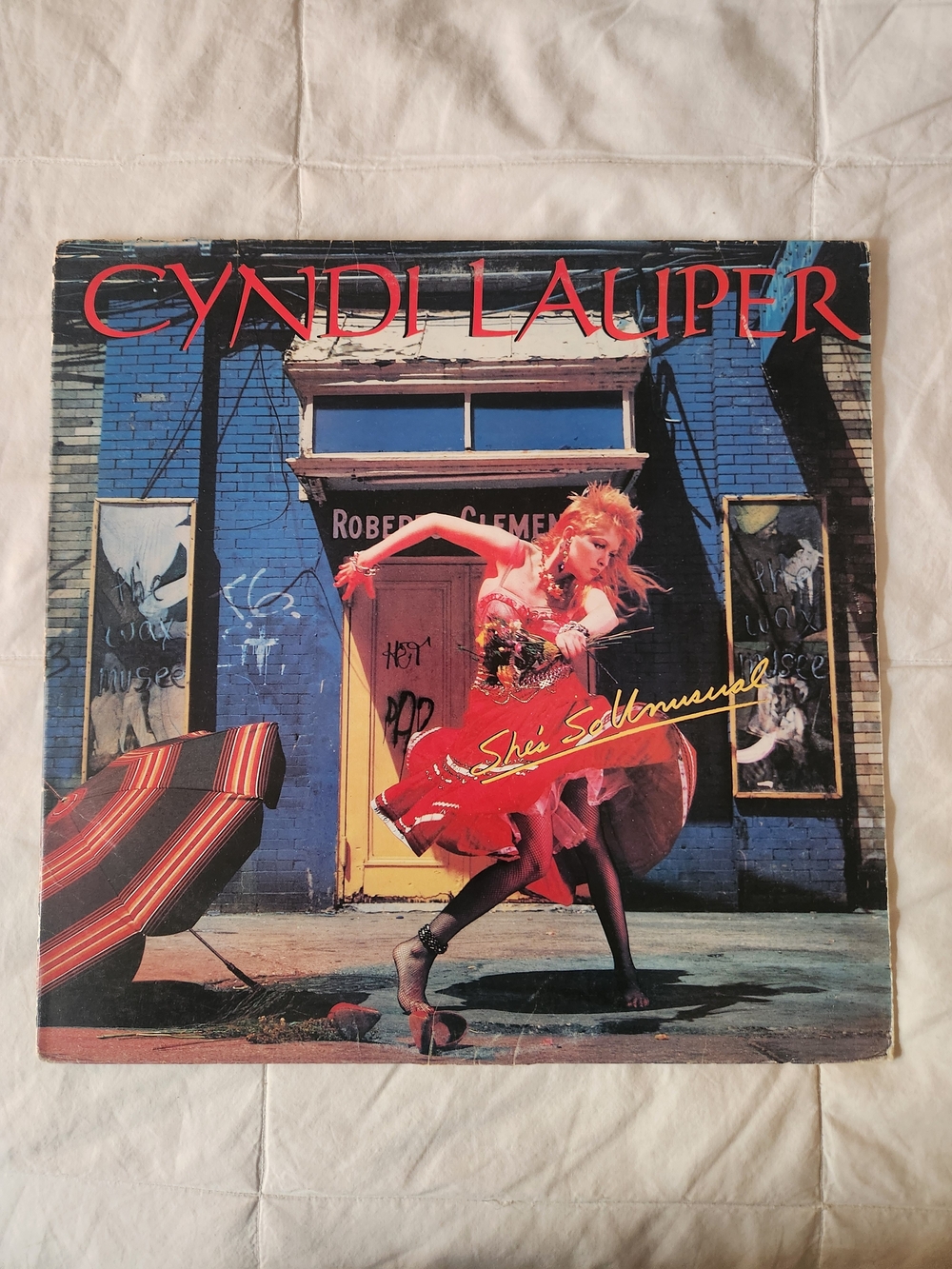 Cyndi Lauper "She's So Unusual" Vintage Album Cover - Record Scratched [Sorry]